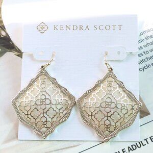 Kendra Scott Kirsten Gold Filigree Drop Earrings